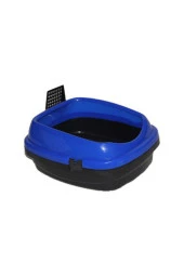 Pet Style Açık Kedi Tuvaleti Mavi 49.5x40x22 Cm - 1