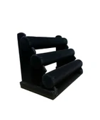 Üçlü Çıkmalı Siyah Bileklik ve Saat  Standı thumbnail 1