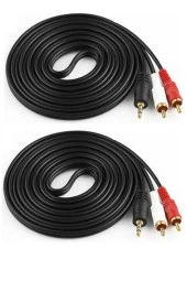 Lastvoice SFC-RC-03-2X Bilgisayar Anfi Arası Aux Rca Kablo 1,5 Metre (2 ADET) - 1