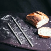 Alüminyum Metal Oklava 2li Set 74-49 cm Börek Hamur Yufka Açma Silindir Yuvarlak Uzun Kısa Mutfak thumbnail 6