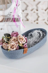 Long | Düzenleyici Sepet Organizer | Çok Amaçlı El Yapımı Sepet - 4