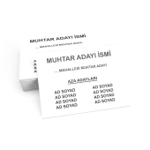 Muhtar Oy Pusulası 1000 Adet - Mahalle Muhtarlığı Seçimi - 1