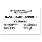 Muhtar Oy Pusulası 1000 Adet - Mahalle Muhtarlığı Seçimi - 3