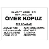 Muhtar Oy Pusulası 1000 Adet - Mahalle Muhtarlığı Seçimi - 7