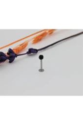 Paslanmaz Kararmaz Cerrahi Çelik Zirkon Taşlı Kıkırdak Dudak Burun Tragus Piercing (beyaz) - 11