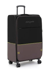 Pierre Cardin Ultra Light Hafif Lüx Kumaş 2'li Valiz Seti Orta Boy - Kabin Boy Siyah PC8200 thumbnail 2