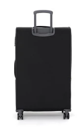 Pierre Cardin Ultra Light Hafif Lüx Kumaş 2'li Valiz Seti Orta Boy - Kabin Boy Siyah PC8200 thumbnail 3
