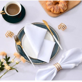 100% Pamuklu Gabardin Mutfak Otel Servis Peçetesi 2Adet 51 x 51 cm. - 1