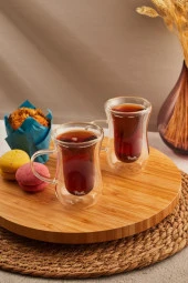 Perotti Double Wall 2 Li Çift Cidarlı Kulplu Çay Bardağı 15538 - 1