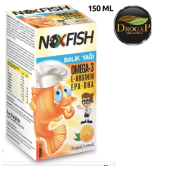NOXFİSH BALIK YAGI  150 ML PORTAKAL AROMAlı 3 KUTU - 1