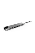 Santa Maria Jewels 8 In 1 Ethernet Sd Usb Type C Hub Hdmı Girişli Macbook Çevirici - 3