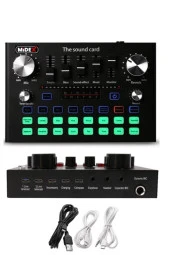 Midex GMX-1 Plus Record Head Set Condenser Mikrofon Kulaklık Ses Kartı Canlı Yayın Paketi (Telefon ve PC) - 2