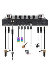 Midex GMX-1 Plus Record Head Set Condenser Mikrofon Kulaklık Ses Kartı Canlı Yayın Paketi (Telefon ve PC) - 6