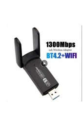 AC1300 Mbps Dual Band USB 3.0 Adaptör Kablosuz Wifi Alıcı - 3