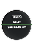 Midex DR-22BK Siyah Renk 22 İnç Kick Bas Bateri Davul Derisi Drumhead 22 inch (55.88 cm) - 3
