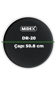 Midex DR-20BK Siyah Renk 20 İnç Kick Bateri Davul Derisi Drumhead 20'' inch (50.80 cm) thumbnail 3