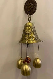 Feng Shui Deprem Zili Çanı Rüzgar Çanı Zili Kapı Çanı Mantra Ohm Om Yoga thumbnail 7