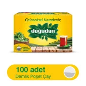Doğadan Geleneksel Karadeniz Demlik Çay 100 Adet 1 Paket - 1