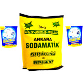 ANKARA SODAMATİK (3 Kg x 1 Adet)  & KARTÜL TÜL BEYAZLATICI (500 Gr x 2 Adet) - 1