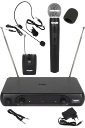 Lastvoice LM-102EY Çiftli EL Yaka Headset VHF Telsiz Kablosuz Mikrofon - 1