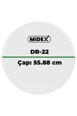 Midex DR-22R Şeffaf Renk 22 İnç Kick Bas Bateri Davul Derisi Drumhead 22'' inch (55.88 cm) thumbnail 3
