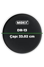 Midex DR-13BK Siyah Renk 13 İnç Tom Bateri Davul Derisi Drumhead 13 inch (33.02 cm) - 3