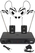Lastvoice LM-102YY Çiftli Yaka ve Headset Tipi VHF Telsiz Kablosuz Mikrofon thumbnail 1