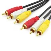 RCA kompozit erkek AV ses ve video kablosu 1,5m - 2