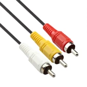 RCA kompozit erkek AV ses ve video kablosu 1,5m - 3