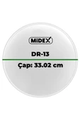 Midex DR-13WH Beyaz Renk 13 İnç Tom Bateri Davul Derisi Drumhead 13'' inch (33.02 cm) thumbnail 3