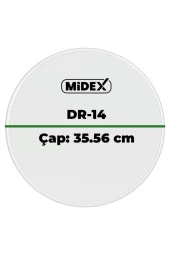 Midex DR-14R Şeffaf Renk 14 İnç Trampet Bateri Davul Derisi Drumhead 14 inch (35.56 cm) - 3