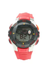Galatasaray Orijinal Kırmızı Silikon Kordonlu Dijital Erkek Kol Saati - 1