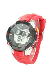 Galatasaray Orijinal Kırmızı Silikon Kordonlu Dijital Erkek Kol Saati - 2