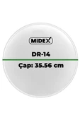 Midex DR-14WH Beyaz Renk 14 İnç Trampet Bateri Davul Derisi Drumhead 14 inch (35.56 cm) - 3