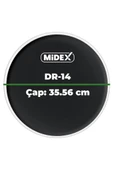 Midex DR-14BK Siyah Renk 14 İnç Trampet Bateri Davul Derisi Drumhead 14'' inch (35.56 cm) thumbnail 3