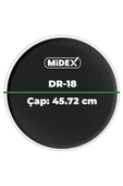 Midex DR-18BK Siyah Renk 18 İnç Bas Kick Bateri Davul Derisi Drumhead 18'' inch (45.72 cm) thumbnail 3