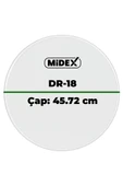Midex DR-18R Şeffaf Renk 18 İnç Bas Kick Bateri Davul Derisi Drumhead 18'' inch (45.72 cm) thumbnail 3