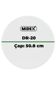 Midex DR-20R Şeffaf Renk 20 İnç Kick Bateri Davul Derisi Drumhead 20'' inch (50.80 cm) thumbnail 3