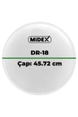 Midex DR-18WH Beyaz Renk 18 İnç Bas Kick Bateri Davul Derisi Drumhead 18'' inch (45.72 cm) thumbnail 3