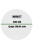 Midex DR-20R Şeffaf Renk 20 İnç Kick Bateri Davul Derisi Drumhead 20 inch (50.80 cm) - 3