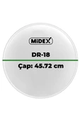 Midex DR-18WH Beyaz Renk 18 İnç Bas Kick Bateri Davul Derisi Drumhead 18 inch (45.72 cm) - 3