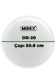 Midex DR-20WH Beyaz Renk 20 İnç Kick Bateri Davul Derisi Drumhead 20 inch (50.80 cm) - 3
