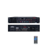 Hepa Merz HB-4600 Mixer Amfi 4 Bölgeli 4 Çıkışlı Anfi Zonlu 4x150W Bluetooth Usb - 1