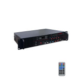 Hepa Merz HB-4600 Mixer Amfi 4 Bölgeli 4 Çıkışlı Anfi Zonlu 4x150W Bluetooth Usb - 2