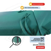 Fermuarlı Şezlong Minderi Katlanır Su Geçirmez Kumaş Katlanabilir Plaj Minderi 60x180x5 Turkuaz thumbnail 3