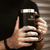 Stanley Adventure Vakumlu Kuplu Bardak 0,70 Lt - Matte Black Pebble - 4