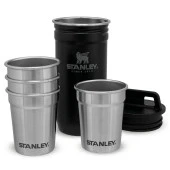 Stanley Adventure Çelik Shot Bardak ve Matara Seti - Matte Black Pebble - 2