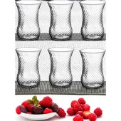 Girist Anadolu Burgu Desenli Altılı Modern Çay Bardağı - 2