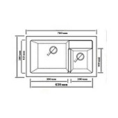 REAL KAPADOKYA GRANİT EVİYE P016 SİYAH - 1