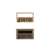 PERSONEL YAKA KARTI METAL ÖZEL BASKILI 5 ADET MIKNATISLI GOLD - 1